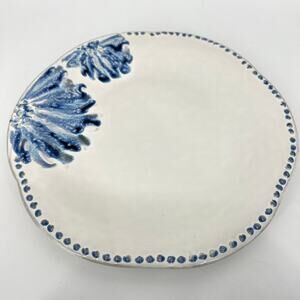 Anthropologie Ginny Blue Bloom 11" Dinner Plate Single Plate Discontinued